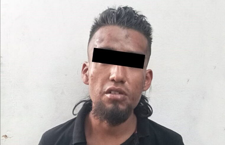 Policía Municipal detiene a persona como presunta responsable del delito de resistencia de particulares