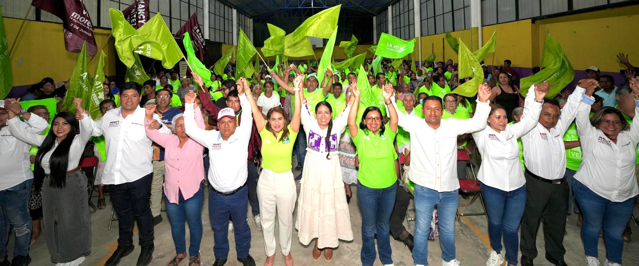 Arropan xoxeñas y xoxeños a Nancy Benítez; será la primera mujer presidenta de Xoxocotlán