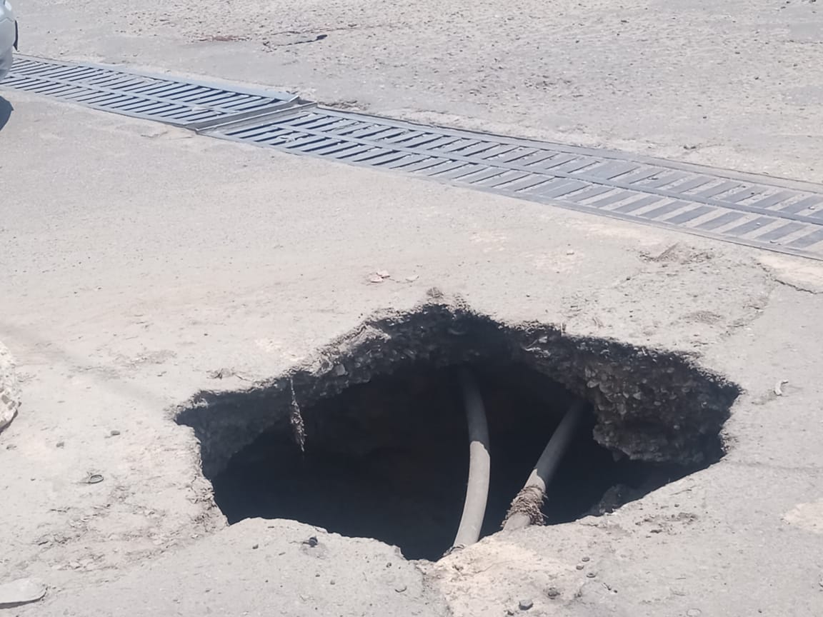 ¡CUIDADO! SE ABRE SOCAVÓN EN VIGUERA
