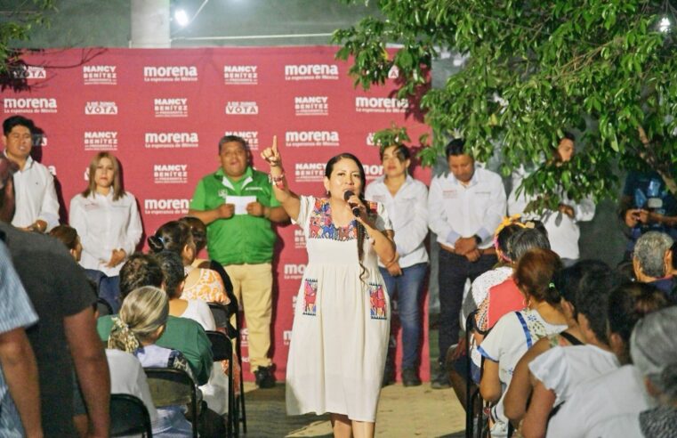 Respaldo total a Nancy Benítez en la cabecera municipal de Xoxocotlán