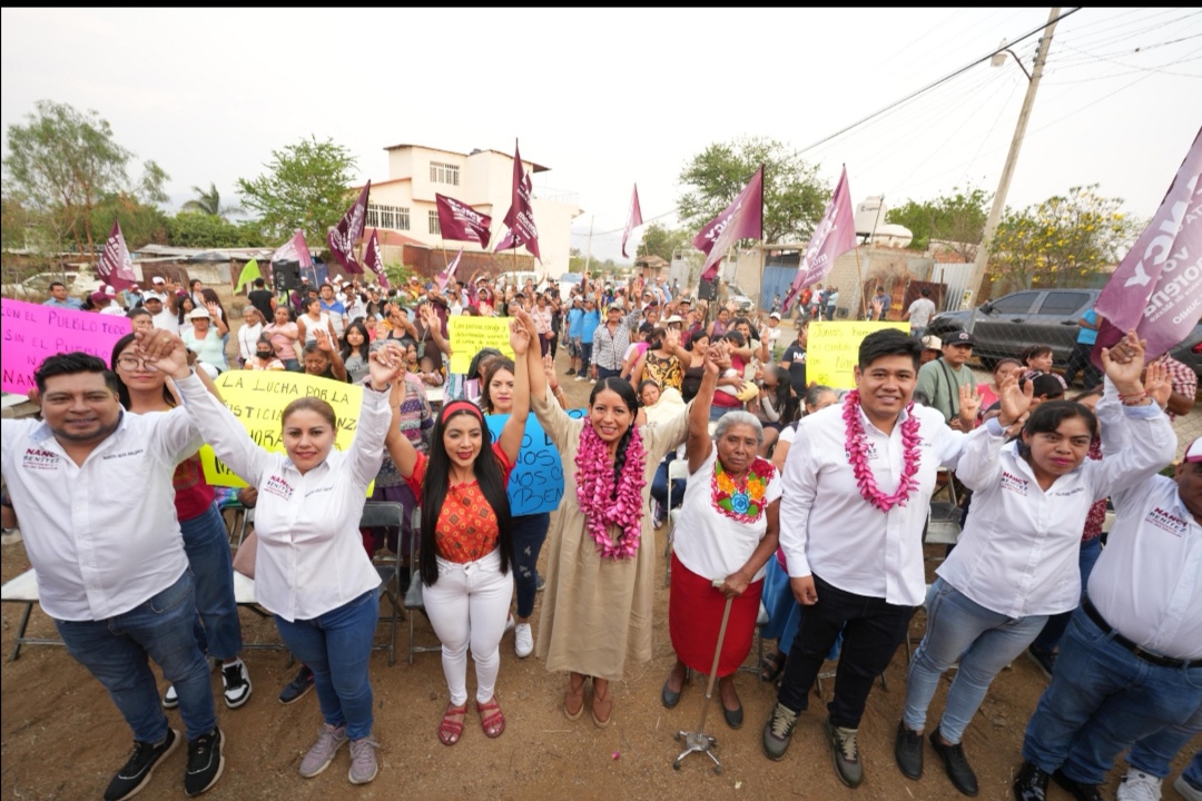 Barrio El Rosario apoya a Nancy Benítez para que sea la primera presidenta de Santa Cruz Xoxocotlán