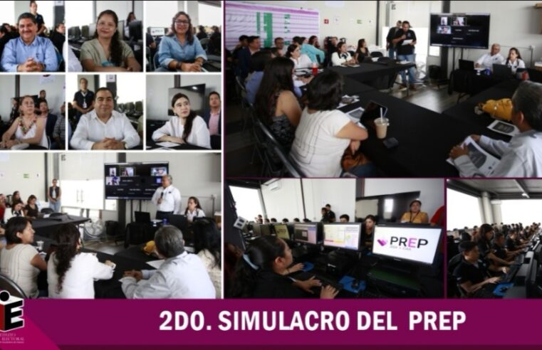 Realiza IEEPCO Segundo Simulacro del PREP