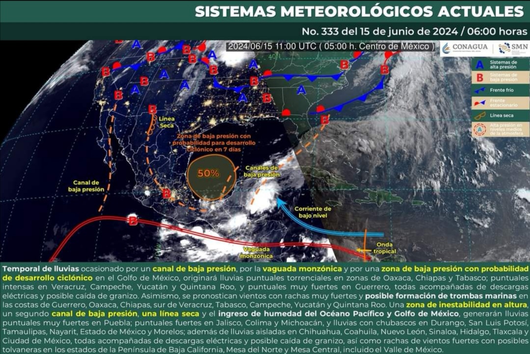 Se pronostican más lluvias para Oaxaca