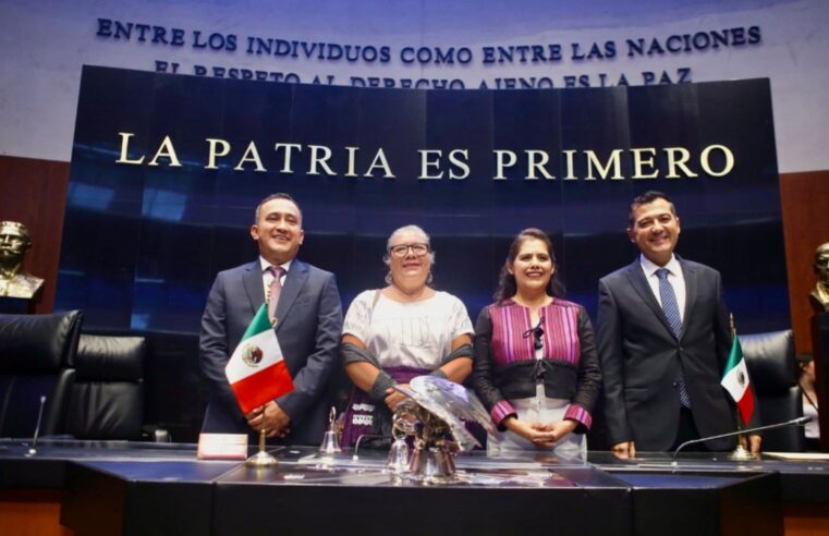 Celebra Sergio López Sánchez llegada de oaxaqueños al Senado