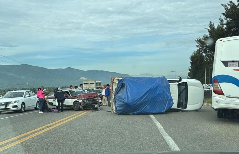 Se registra otro accidente en la Carretera a Tlacolula