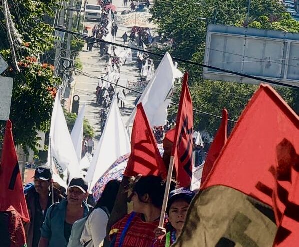¡14 años de impunidad! MULT-API y 23 de Octubre se movilizan en la capital de Oaxaca