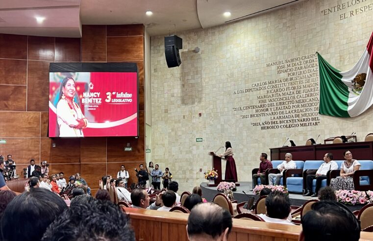 Nancy Benítez rinde su Tercer Informe Legislativo