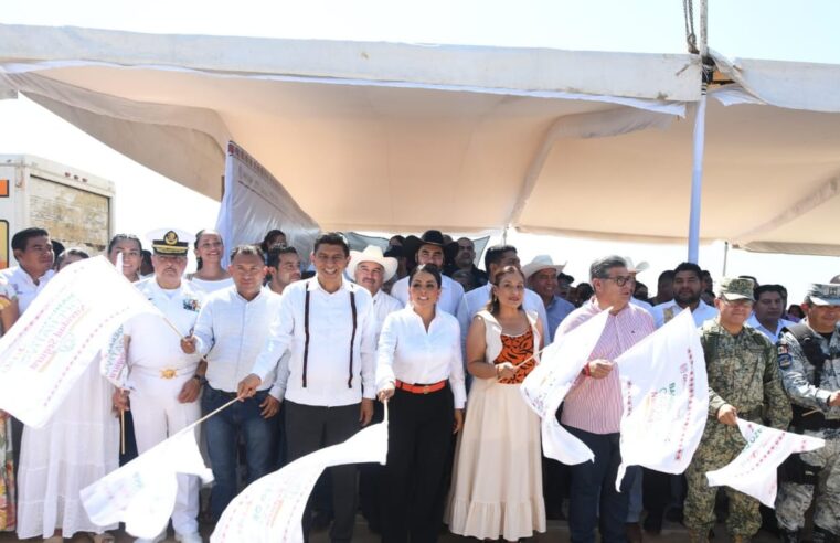 Saymi Pineda y Salomón Jara dan banderazo a operativo de seguridad en la Costa Oaxaqueña para esta época decembrina