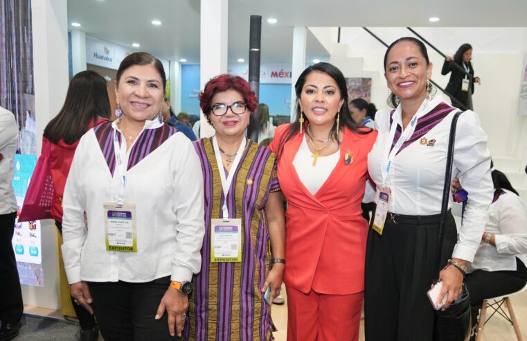Inaugura secretaria de Turismo Saymi Pineda Velasco stand de Oaxaca en la Vitrina Turística ANATO 2025