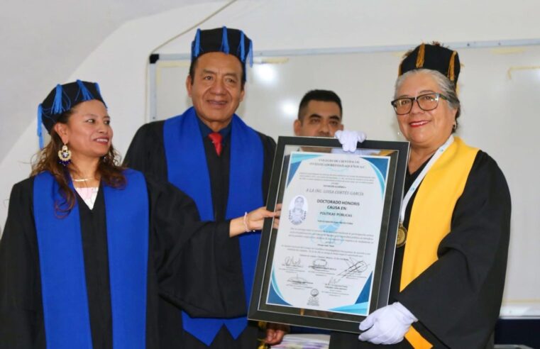 Senadora Luisa Cortés recibe Doctorado Honoris Causa en Políticas Públicas