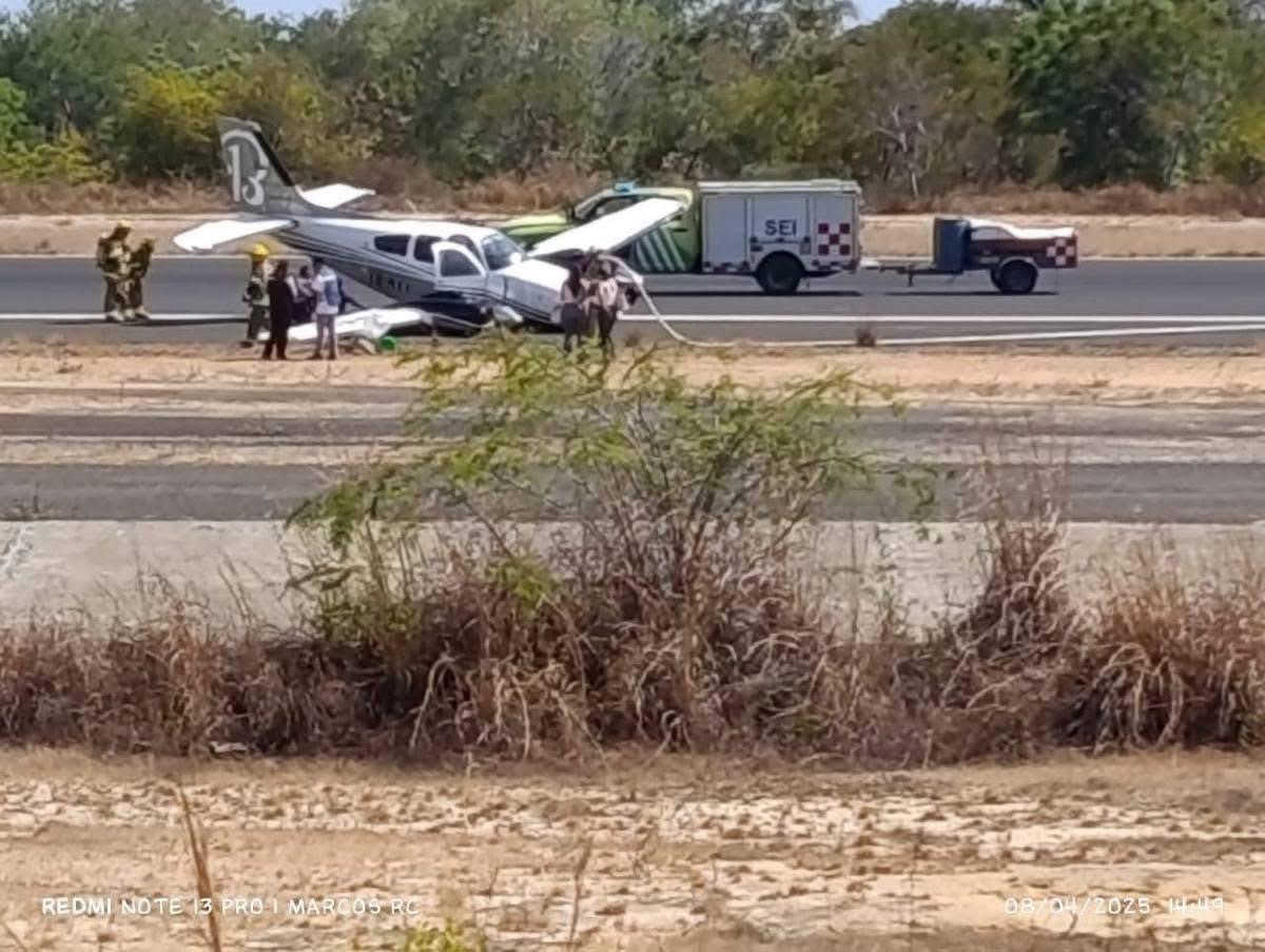 ¡ÚLTIMO MINUTO! cae una avioneta en el Aeropuerto de Puerto Escondido