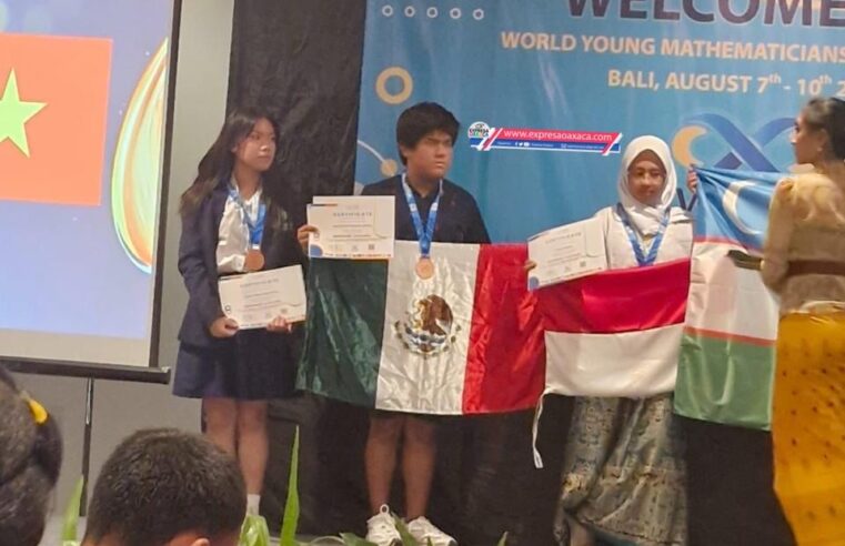 Estudiante oaxaqueño gana medalla de bronce  en matemáticas en Bali, Indonesia