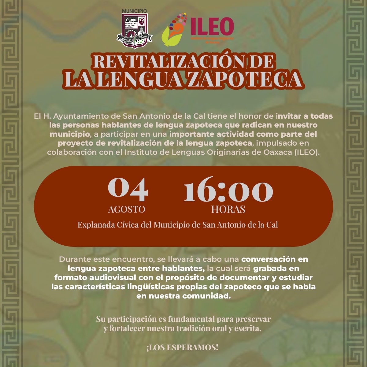 San Antonio de la Cal impulsa la revitalización de la lengua zapoteca
