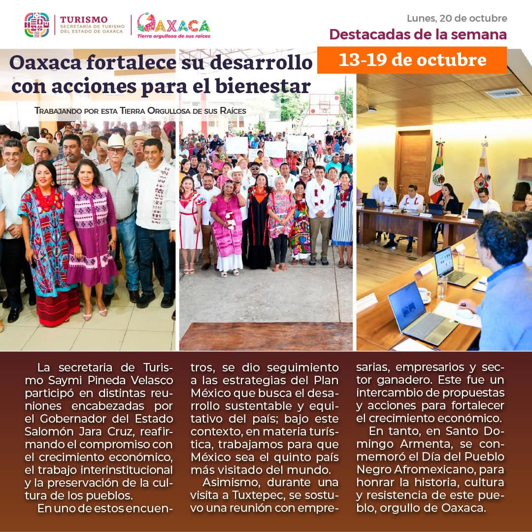 El Turismo: factor clave para el crecimiento y desarrollo de Oaxaca