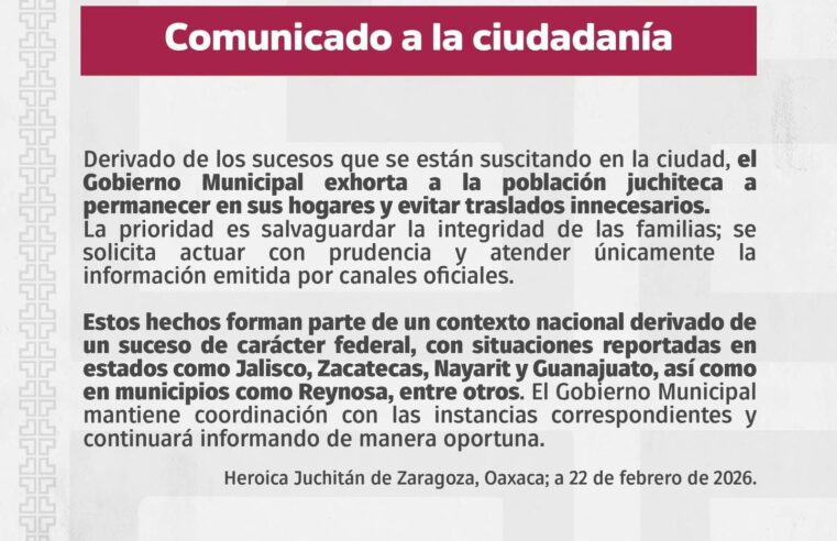 Confirma el Presidente Municipal de Juchitán que la quema de vehículos en el Istmo si son reacciones por la muerte de “El Mencho”