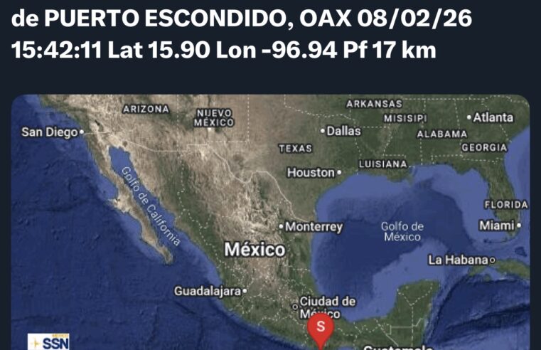¡Vibra Puerto Escondido! pero por sismo de Magnitud 5.7 No hay daños!