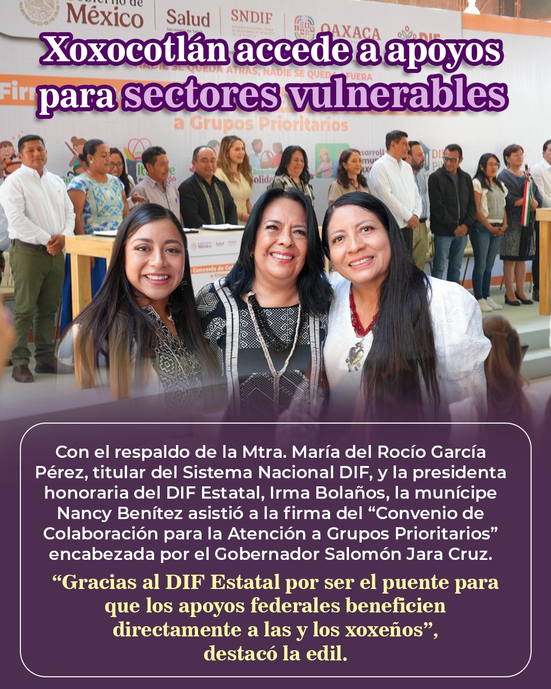 Consolidan más acciones por la transformación de Xoxocotlán