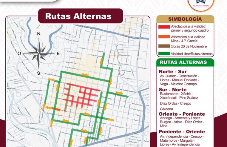 DESPLIEGA POLICÍA VIAL DISPOSITIVO TRAS PLANTÓN EN LA CAPITAL OAXAQUEÑA