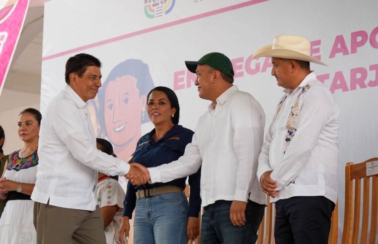 El Senador Antonino Morales Toledo acompañó al Gobernador Salomón Jara a entregar apoyos en la Costa