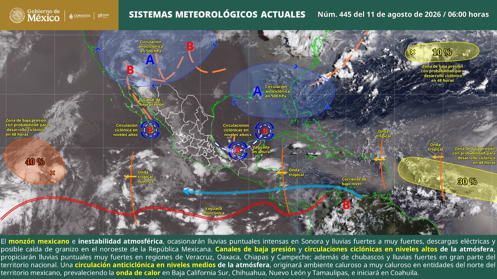 Prevalecerá ambiente muy caluroso en la mayor parte del territorio oaxaqueño