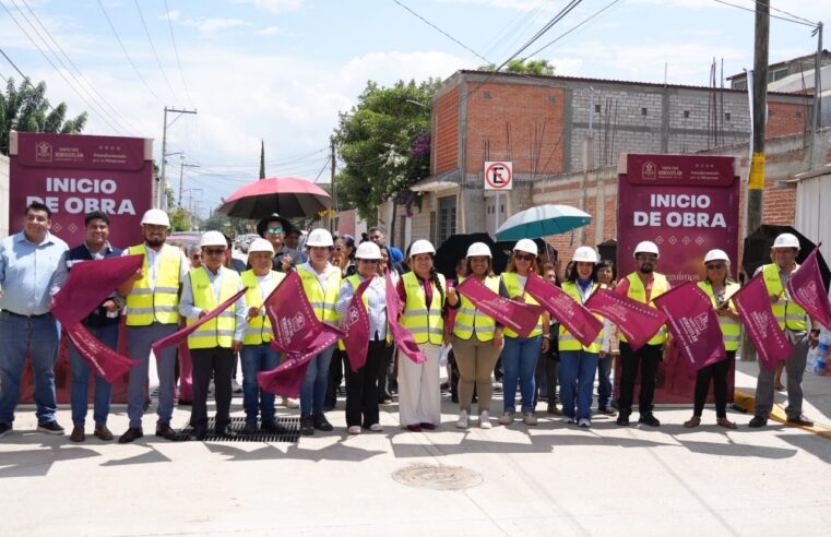 Arranca Nancy Benítez más obras de infraestructura vial en Xoxocotlán
