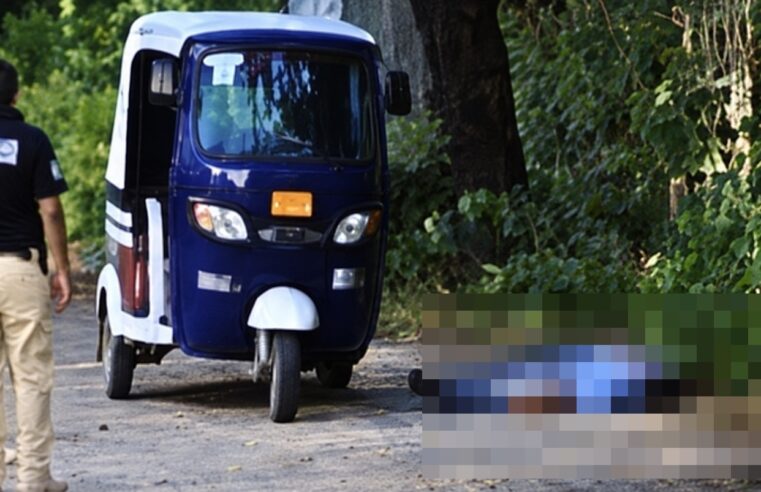 Asesinan a balazos a hombre junto a su mototaxi en Juchitán