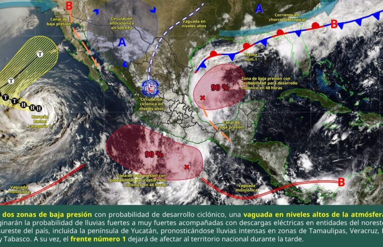 No suelta la lluvia a Oaxaca: alertan por tormentas, niebla y oleaje elevado