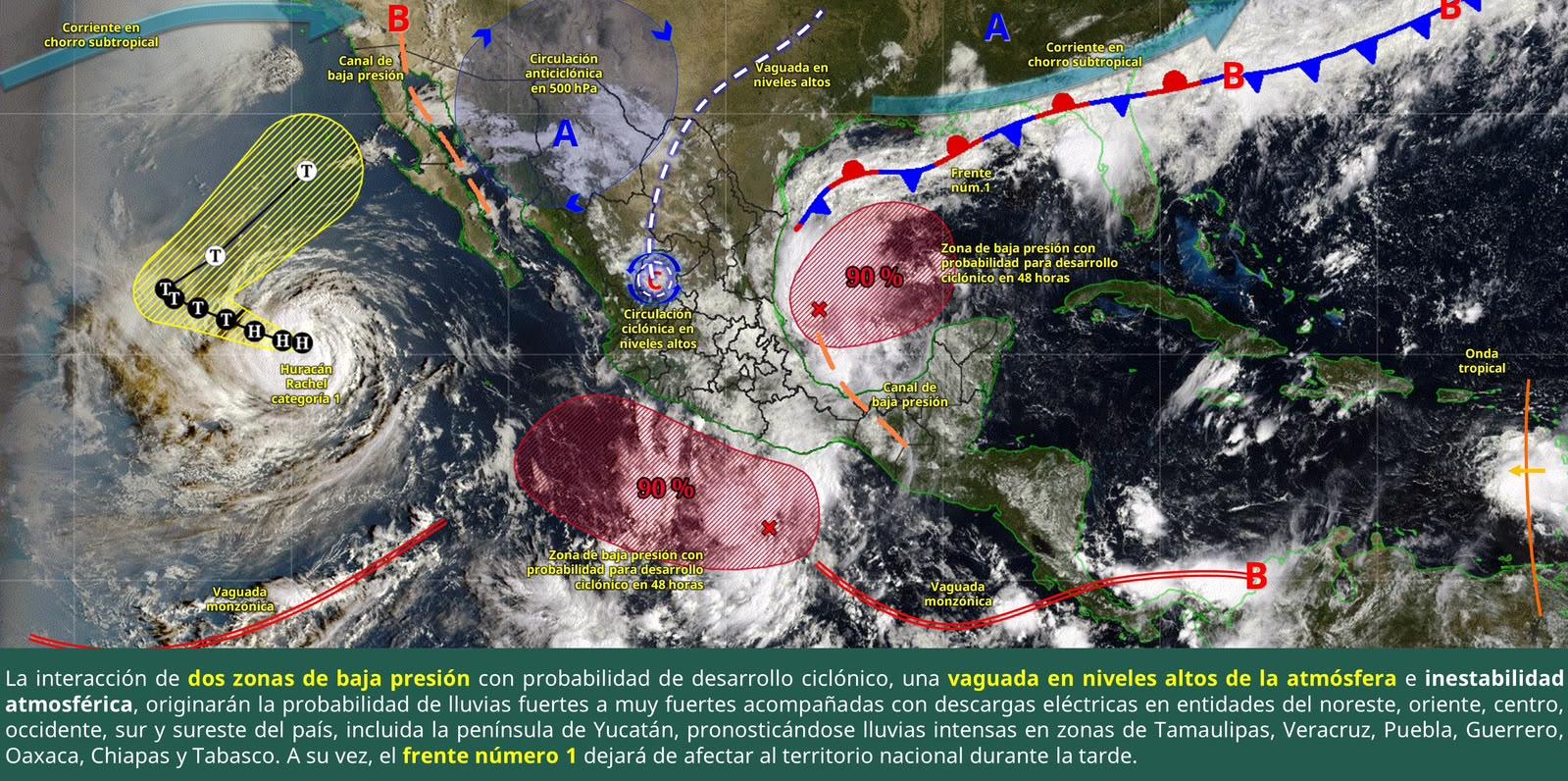 No suelta la lluvia a Oaxaca: alertan por tormentas, niebla y oleaje elevado