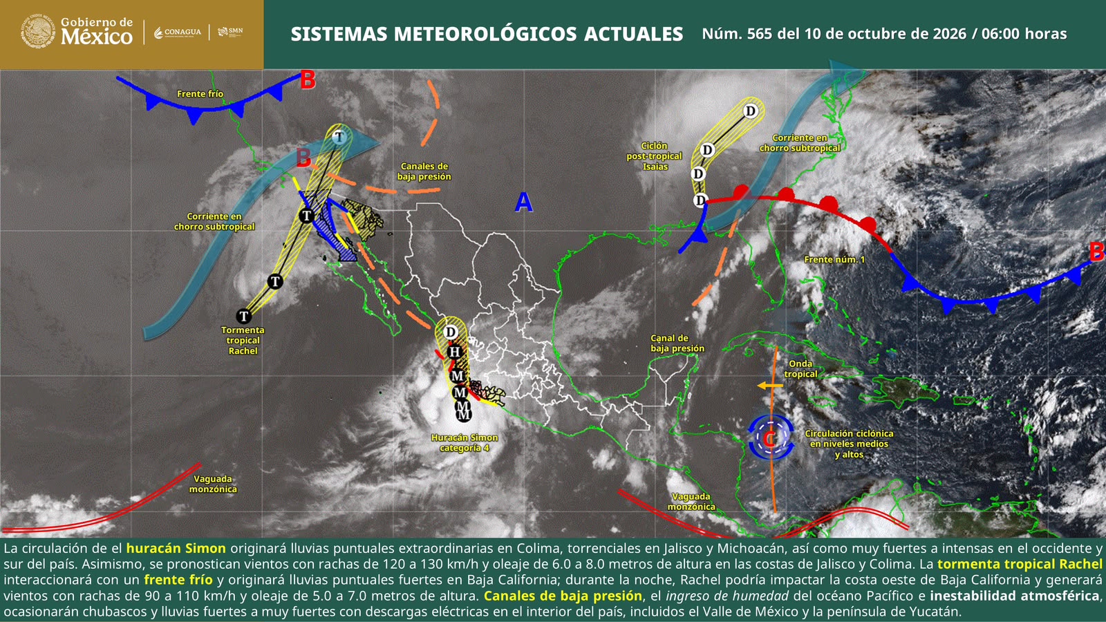 Prevén lluvias intensas en 4 regiones de Oaxaca; llaman a extremar precauciones