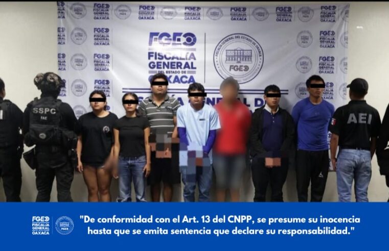 Dos mujeres y un menor, entre los siete detenidos por homicidios en Juchitán