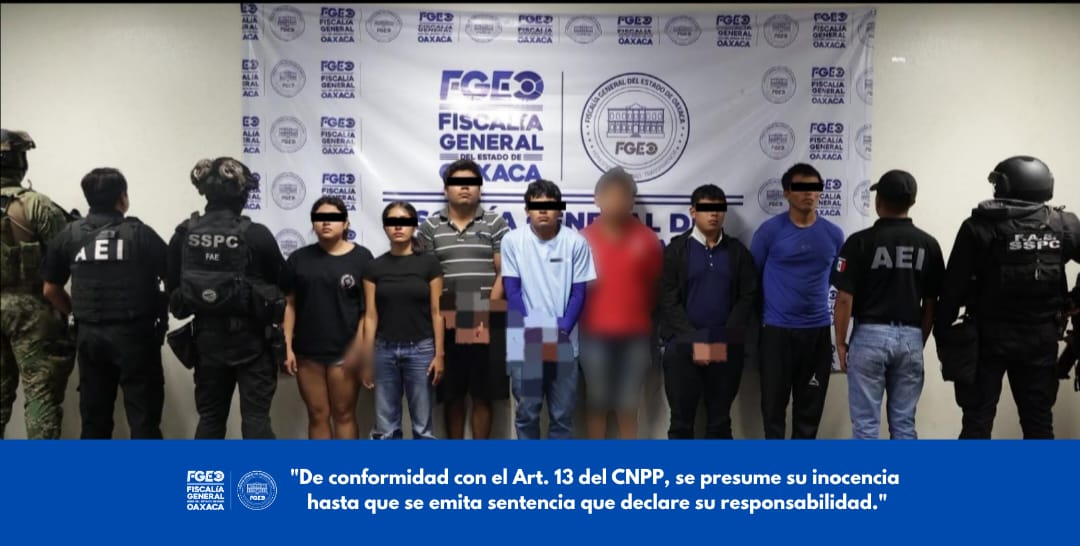 Dos mujeres y un menor, entre los siete detenidos por homicidios en Juchitán