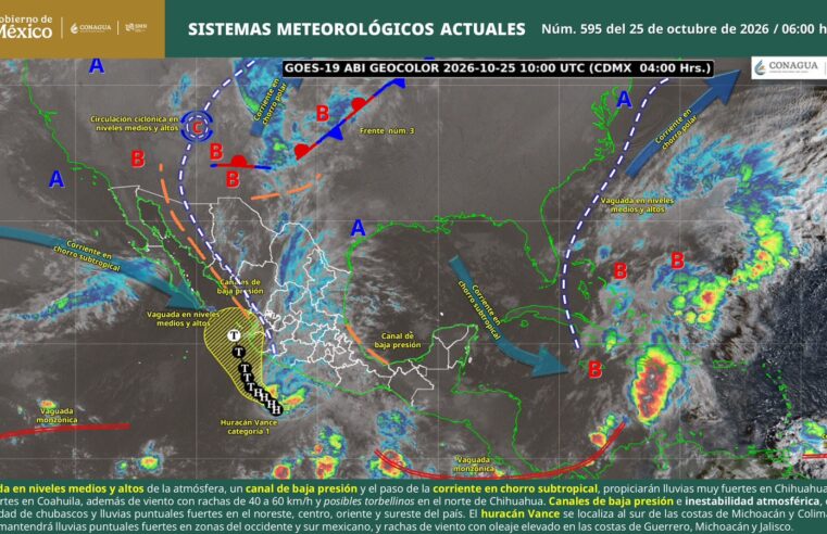 Prevén lluvias aisladas en la Sierra Sur y la Cuenca del Papaloapan
