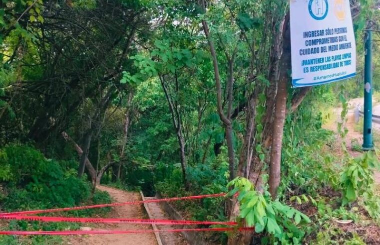Cierran playas de Huatulco por oleaje de hasta cuatro metros