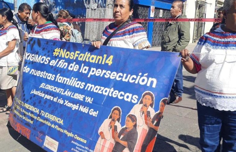 “Que se cumplan las resoluciones”: mujeres de Eloxochitlán protestan en Oaxaca