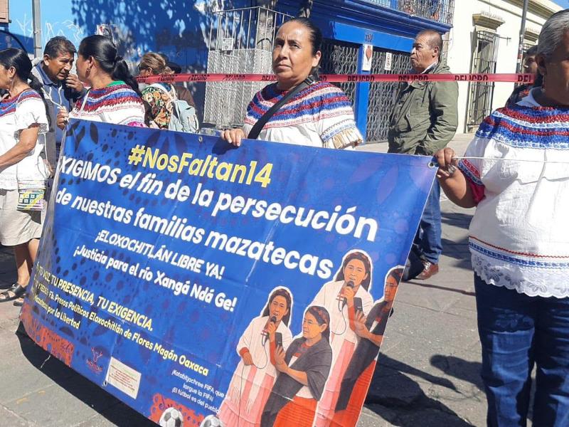“Que se cumplan las resoluciones”: mujeres de Eloxochitlán protestan en Oaxaca